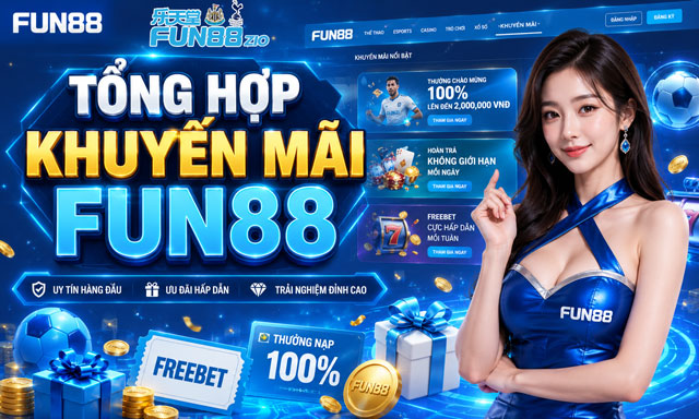 Khuyến Mãi Fun88 - Tổng Hợp Ưu Đãi & Quà Tặng VIP 2026 1 Tổng hợp khuyến mãi Fun88 nên nhận